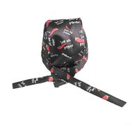 Unisex Adjustable Pirate Chef Hat with Skull Design for Culinary Professionals Kitchen and Restaurant Use Made of Soft Cotton Suitable for Chefs and Bakers (Chilli)