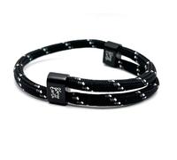 Unisex Adjustable Rope Bracelet - Durable Waterproof Surfer Fashion Bracelet for Men - Handmade Paracord Bracelets - Survival Adjustable Bracelet - Bracelets for men and Women (Black Stripe)