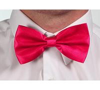 Unisex Adjustable Strap On Bow Tie Satin Bow Ties (Black,Red,White,Pink,Purple) Great for Fancy Dress (Pink)