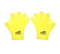 Unisex Adult/Children Silicone Swimming Webbed Gloves Diving Snorkeling Gloves - Yellow, M