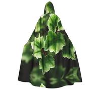 Unisex Adult Halloween Hooded Cloak - Ivy Blossoms Tree Full Print Costume Cape for Parties, Carnivals, Comic Exhibitions