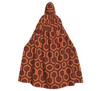 Unisex Adult Halloween Hooded Cloak - Shining Overlook Full Print Costume Cape for Cosplay, Party, and Themed Events