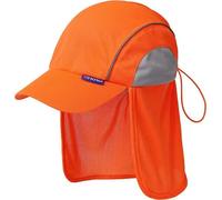 Unisex Adult Legionnaire Hat - Khaki/Brown/White/Beige/Navy Summer Hat - One Size Fits All - Fast Shipment (hi viz Orange)