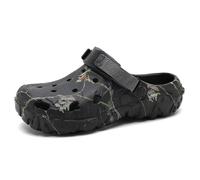 Unisex Adult Offroad Sport Clog Lightweight Waterproof Garden Clogs Outdoor Athletic Sports Sandals Slip On Mules with Adjustable Strap Comfortable Water Beach Shoes Slippers Black