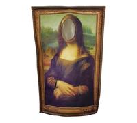 Unisex Adults & Children Carnival Costume, Mona Lisa Bodysuit, Famous Painting Clothes, Hilarious Props and Accessories, Pull Crewneck, Fiber Blend, Hand Wash in Cold Water, 1500s, Costume