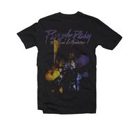 Unisex-adult's Official Prince Purple Rain T Shirt - Large, (Black)