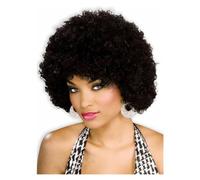 Unisex Afro Wig/ Assorted Color Clown Wigs, Black, One Size