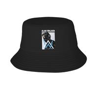 Unisex Alan DJ Bucket Music Caps Adult Double Layer Bucket Hat Sun Protection Outdoor Hat Foldable & Essential for All Seasons