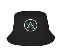 Unisex Alan DJ Bucket Music Caps Adult Double Layer Bucket Hat Sun Protection Outdoor Hat Foldable & Essential for All Seasons