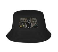 Unisex Alan DJ Bucket Music Caps Adult Double Layer Bucket Hat Sun Protection Outdoor Hat Foldable & Essential for All Seasons