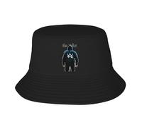 Unisex Alan DJ Bucket Music Caps Adult Double Layer Bucket Hat Sun Protection Outdoor Hat Foldable & Essential for All Seasons