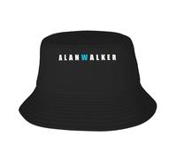 Unisex Alan DJ Bucket Music Caps Adult Double Layer Bucket Hat Sun Protection Outdoor Hat Foldable & Essential for All Seasons