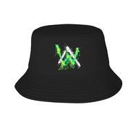 Unisex Alan DJ Bucket Walkers Caps Adult Double Layer Bucket Hat Sun Protection Outdoor Hat Foldable & Essential for All Seasons
