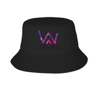 Unisex Alan DJ Bucket Walkers Caps Adult Double Layer Bucket Hat Sun Protection Outdoor Hat Foldable & Essential for All Seasons