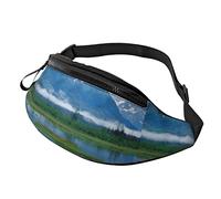 Unisex Alaska Mountains Print Belt Bag, Adjustable Strap Waist Bag Crossbody Bag for Travel Hiking Sports