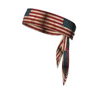 Unisex American Flag Print Sport Headband Hair Band Ninja Running Headbands