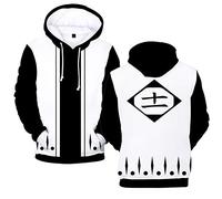 Unisex Anime Bleach Casual T-Shirt Long Sleeve Hoodie Kurosaki Ichigo Cosplay Costume Sweatshirts