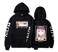 Unisex Anime Darling in The Franxx Hoodie Zero Two Sweatshirt Long Sleeve Pullover Darling in The Franxx Harajuku Hoodie