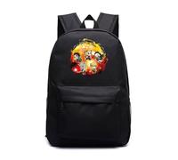 Unisex Anime Demon Tanjiro Nezuko Slayers Backpack Printed Schoolbag Lightweight Nylon Daypack for Kimetsu no Yaiba Anime Lovers