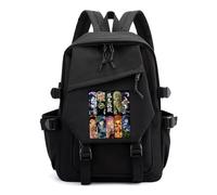 Unisex Anime Demon Theme Slayer Nylon Waterproof Backpacks Lightweight Schoolbags Fashion Casual Daypack for Teen Girls Boys Women
