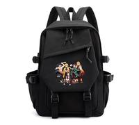 Unisex Anime Demon Theme Slayer Nylon Waterproof Backpacks Lightweight Schoolbags Fashion Casual Daypack for Teen Girls Boys Women