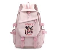 Unisex Anime Demon Theme Slayer Nylon Waterproof Backpacks Lightweight Schoolbags Fashion Casual Daypack for Teen Girls Boys Women