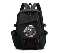 Unisex Anime Demon Theme Slayer Nylon Waterproof Backpacks Lightweight Schoolbags Fashion Casual Daypack for Teen Girls Boys Women