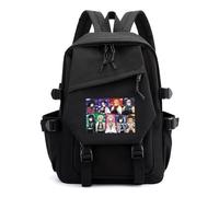Unisex Anime Demon Theme Slayer Nylon Waterproof Backpacks Lightweight Schoolbags Fashion Casual Daypack for Teen Girls Boys Women
