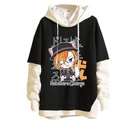 Unisex Anime Sweatshirt Bungo Stray Dogs Printed Long Sleeve Hoodie Funny Dazai Osamu Fake Two Pullover Nakahara Chuuya Hoodie