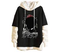Unisex Anime Sweatshirt The Promised Neverland Printed Long Sleeve Hoodie Funny Emma Fake Two Pullover Norman Ray Hoodie
