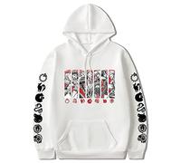 Unisex Anime The Seven Deadly Sins Hoodie Meliodas Graphics Pullover Dragon's Sin of Wrath Casual Long Sleeve Sweatshirt White