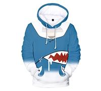 Unisex Anime Virtual Anchor Gawr Gura Casual Long Sleeve 3D Hoodie Gawr Gura Cosplay Sweatshirts