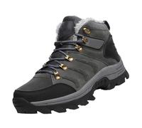 Unisex Ankle Boots, Lined Waterproof Snow Boot Thick Sole Warm Walking Shoe Outdoor Anti-Slip Lightweight Sneakers Fur Lined Thermal Footwear For Cold Weather Fashion Leisure Hiking Trainers