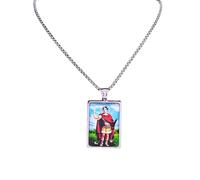 unisex Archangel St Expedite Saint Amulet Necklace Protect Me Saint Expeditus Christianity Necklace Jewelry