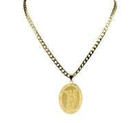 unisex Archangel St Michael Protect Me Necklace for Women Men Saint Shield Protection Male Necklaces Jewelry