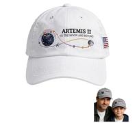 Unisex Artemis II 2026 Rocket Launch Print Hat, Adjustable Cotton Blend Cap, Outer Space Gift for Space Lovers (02)