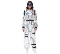 Unisex Astronaut Costume Perfect For Carnival Stage Performance b Black L