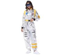Unisex Astronaut Costume Perfect For Carnival Stage Performance b Yellow L