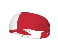 Unisex Athletic Headband for Running & Workouts, Flag of Malta Print Non-Slip Cooling Sports Sweatband
