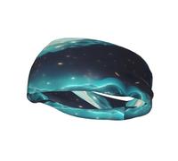 Unisex Athletic Headband for Running & Workouts, Science Fiction Stars Print Non-Slip Cooling Sports Sweatband