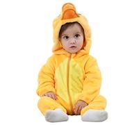 Unisex Baby Animal Costume Winter Autumn Flannel Hooded Romper Christmas Jumpsuit Kids Warm Homewear Toddler Onesie Pajamas -Duck||30-36 Months