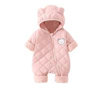 Unisex Baby Toddlers Romper Boys Girls Winter Jumpsuit Fleece Snowsuit Coat Outwear Warm Outerwear Sleepwear Toddler Halloween Costume Infant Pink