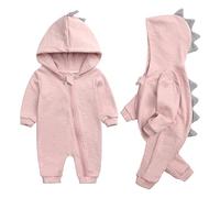 Unisex Baby Toddlers Romper Boys Girls Winter Jumpsuit Plush Warm Outerwear Sleepwear Cotton Pajamas Boy Girl Clothes Autumn Outfits Pink