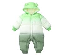 Unisex Baby Toddlers Romper Girl Boy Set Fleece Long Sleeve Hooded Grows Outfits Cotton Pajamas Fall Winter Animal Outfit Newborn Clothes Green