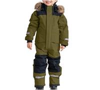 Unisex Baby Toddlers Romper Newborn Winter Hooded Autumn Flannel Cartoon Sleepsuits Warm Outerwear Sleepwear Funny Cosplay Zip-Up Jumpsuit Infant for Boys Girls Army Green