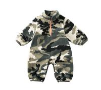Unisex Baby Toddlers Romper Newborn Winter Hooded Autumn Flannel Warm Outerwear Sleepwear Cotton Pajamas Fall Animal Outfit Infant Camouflage