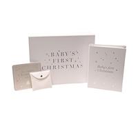 Unisex Baby's 1st Christmas Keepsake Memory Box First Christmas Milestone Cards and Photo Album