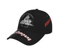 Unisex Bad Rock Company Supergroup Baseball Cap Full-Coverage Printed Stylish Curved Brim Cap All-Season Essential for Every Adventure Casual and Versatile Multicoloured One Size