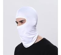 Unisex Balaclava Face Mask For Cycling And Motorcycle Riding, Windproof Neck Gaiter With Full Head Coverage, Black(White)