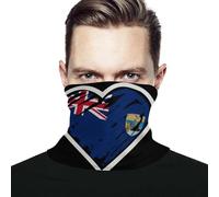 Unisex Balaclava Saint Helena Island St. Islanders Flag Heart Neck Warmer Microfiber Magic Headband Breathable Neck Gaiter For Snowboarding Outdoor Running